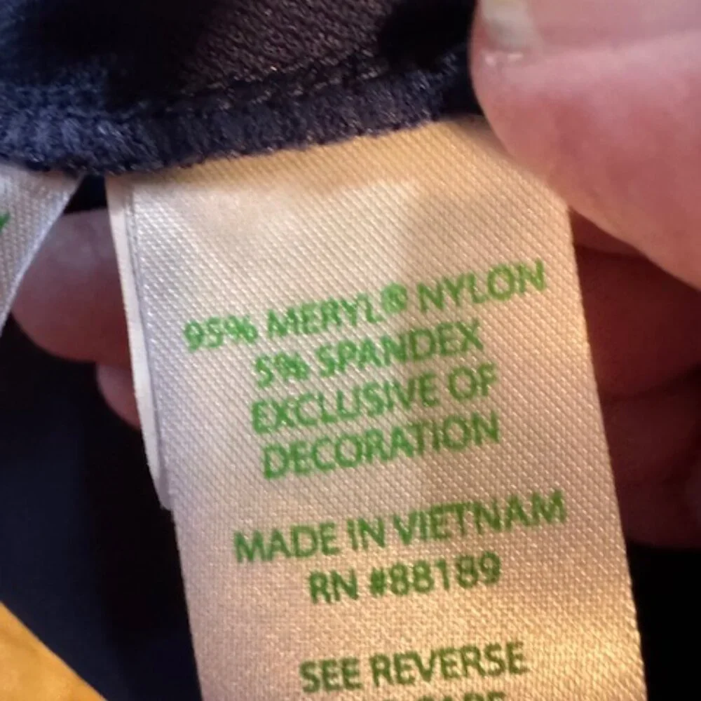 Lilly Pulitzer NWT Luxletic Martina Polo Top | UPF 50+ Navy Golf Ruffle Tank M - Picture 7 of 9